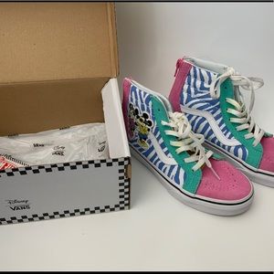 Disney 80’s Mickey Mouse Vans Sk8 hi zip